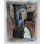 Tadeusz Was (Polish, 1912-2005) - 'Judgement 1965' Mixed media, signed, inscribed verso, approx.