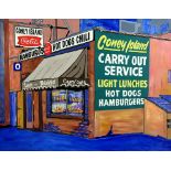 Janet Maud Rotenberg (Canadian, 1956-2007) 'Coney Island Burger Joint' Oil on canvas/light box,