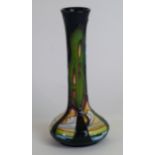 A modern Moorcroft pottery vase of squat bulbous form with cylindrical neck Decorated in the 'New