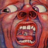 King Crimson's Debut LP 'In The Court Of The Crimson King' 1st Pressing Released Oct 1969 with