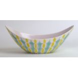 A Poole Pottery 'Freeform' bowl Decorated in the 'Bamboo' pattern, designed by Ann Read,