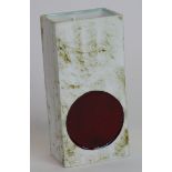 A Carn pottery 'Red' Spot box vase Designed and produced by John Beusman,