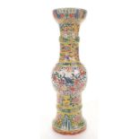 A Chinese porcelain Gu vase, Wanli Six c