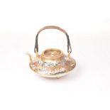 A Japanese satsuma teapot, Meiji Period