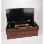 A Swiss 19th Century music box