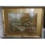 Sidney P Winder, watercolour, depicting a lakeland landscape, dated 1914,