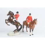 Two Beswick figures To include 'Huntsman on horseback', gloss,