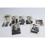 A Collection of autographed postcards To include Bobby Charlton, Wilfred Pickles, Charlie Chester,