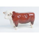 A Beswick figure Hereford Bull Champion of Champions Gloss, model number 1363 A, 12cm high,