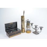 A Mixed Collection of Collectible items To include an Eccles protector miners lamp,