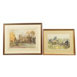 Walter J Roberts, two watercolours To include 'Springtime at Cartmel' 25 x 36cm and 'St Mary's,