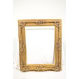 A gilt wood and gesso picture frame Of rectangular form,