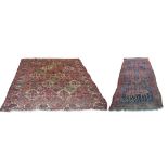 A Bokhara style rug and a Qashqai style rug Of typical rectangular form,