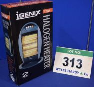 iGenix 1.2KW Portable Halogen Heater (Boxed/Unused)