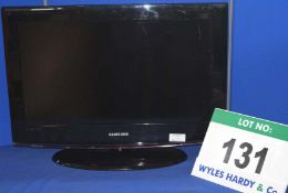 A Samsung 26" Wide/Flat Screen Televisoin (No Remote Control Handset & Scratch on Screen)