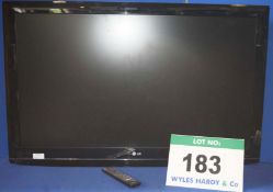 LG 47" Flat Screen Television with Incomplete Wall Mounting Bracket & Handheld Remote Control
