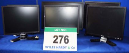 4: DELL 17" Flat Panel Displays, 1: DELL 19" Flat Panel Display & 1: DELL 22" Wide/Flat Screen