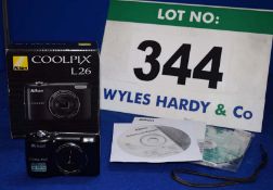 NIKON Coolpix L26 Digital Camera comes with Mannual, Software & Strap (Boxed)