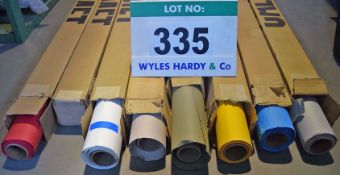 8: Various 2.72m Rolls of Seamless Background Paper Comprising: 1:Full Roll & 1: Part Roll Polar