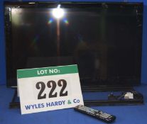 SAMSUNG 32" Flat Screen TV with Wall Mounting Bracket & Hand Held Remote Control