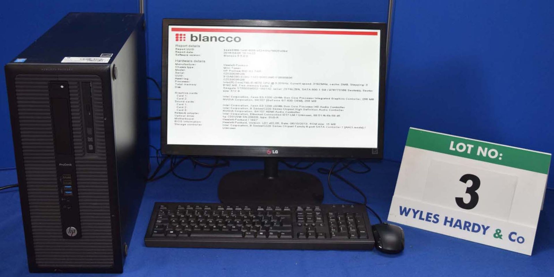 A HEWLETT PACKARD Pro Desk Intel Core i5 3.25GHZ Quad Core Mini Tower Personal Computer with 500GB