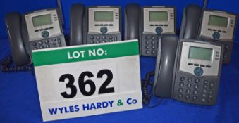 5: CISCO IP Phone 303 Display Telephone Handsets complete with AC Adapter