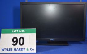 DELL 27" Wide/Flat Screen HD Display on Swivelling Rise & Fall Stand