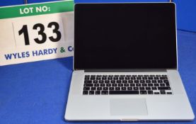 APPLE MacBook Pro 10.1 Retina 15" Intel Dual Core i7 2.3GHZ Laptop Computer with 256GB Hard Disc