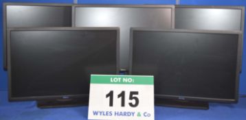 5: DELL 24" Wide/Flat HD Displays on Rotating & Swivelling Rise & Fall Stands