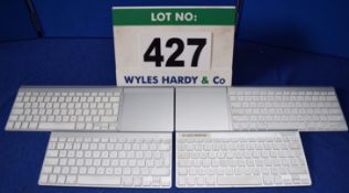 4: APPLE Wireless Keyboards - 2 with Wireless Track Pad