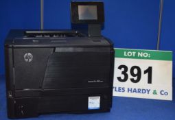 HP Laserjet Pro 400 M401dn Single Bin A4 Mono Laser Printer with Touch Screen Control.