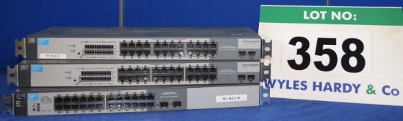 2: HP ProCurve Switch 1800-24G 24-Port Network Switches & A HP ProCurve 1810G-24 Switch 24-Port