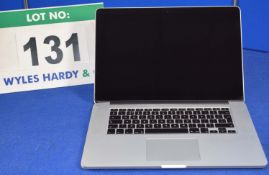 APPLE MacBook Pro 10.1 Retina 15" Intel Dual Core i7 2.3GHZ Laptop Computer with 256GB Hard Disc