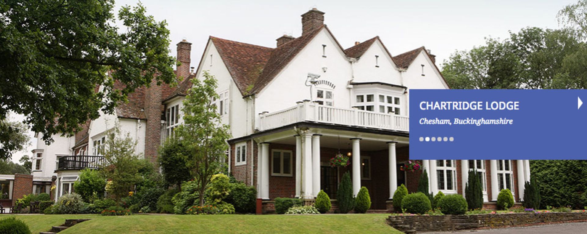 1 nights stay at Chartridge Lodge Chesham in the Bridal Suite for 2 people including "dinner at