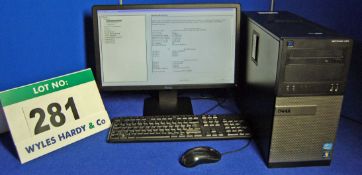 A DELL OptiPlex 390 INTEL Core i5 3.1Ghz Minitower Personal Computer with 250GB Hard Disc Drive, 4.