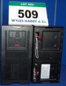 An APC SmartUPS 2200XL Free Standing 8-Way Uninterruptible Power Supply with additional Battery