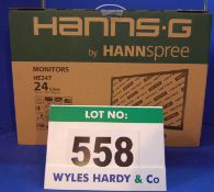 A HANNS-G 24 inch LCD Monitor (Boxed & Unused)