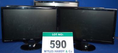 Five BENQ 24" Wide/Flat Screen HD Displays