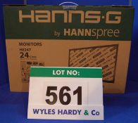 A HANNS-G 24 inch LCD Monitor (Boxed & Unused)