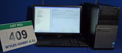 A DELL OptiPlex 3010 INTEL Core i3 3.3Ghz Minitower Personal Computer with 250GB Hard Disc Drive,