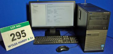 A DELL OptiPlex 390 INTEL Core i5 3.1Ghz Minitower Personal Computer with 250GB Hard Disc Drive, 4.