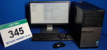 A DELL OptiPlex 390 INTEL Core i5 3.1Ghz Minitower Personal Computer with 250GB Hard Disc Drive, 4.