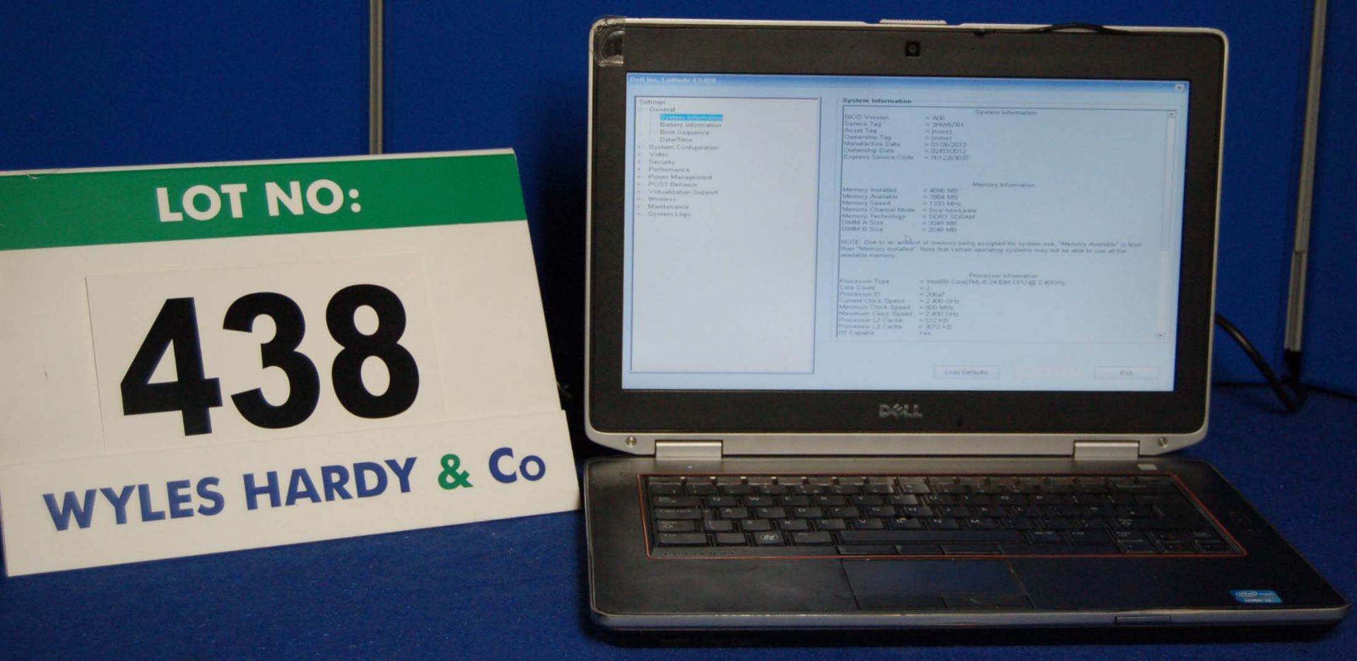 A DELL Latitude E6420 INTEL Core i5 2.4Ghz Laptop Personal Computer with 250GB Hard Disc Drive, 4.