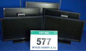 Five DELL P2010Ht 20 inch Wide/Flat Screen HD Displays with DTi, HDMI & USB Connections on