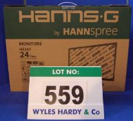 A HANNS-G 24 inch LCD Monitor (Boxed & Unused)