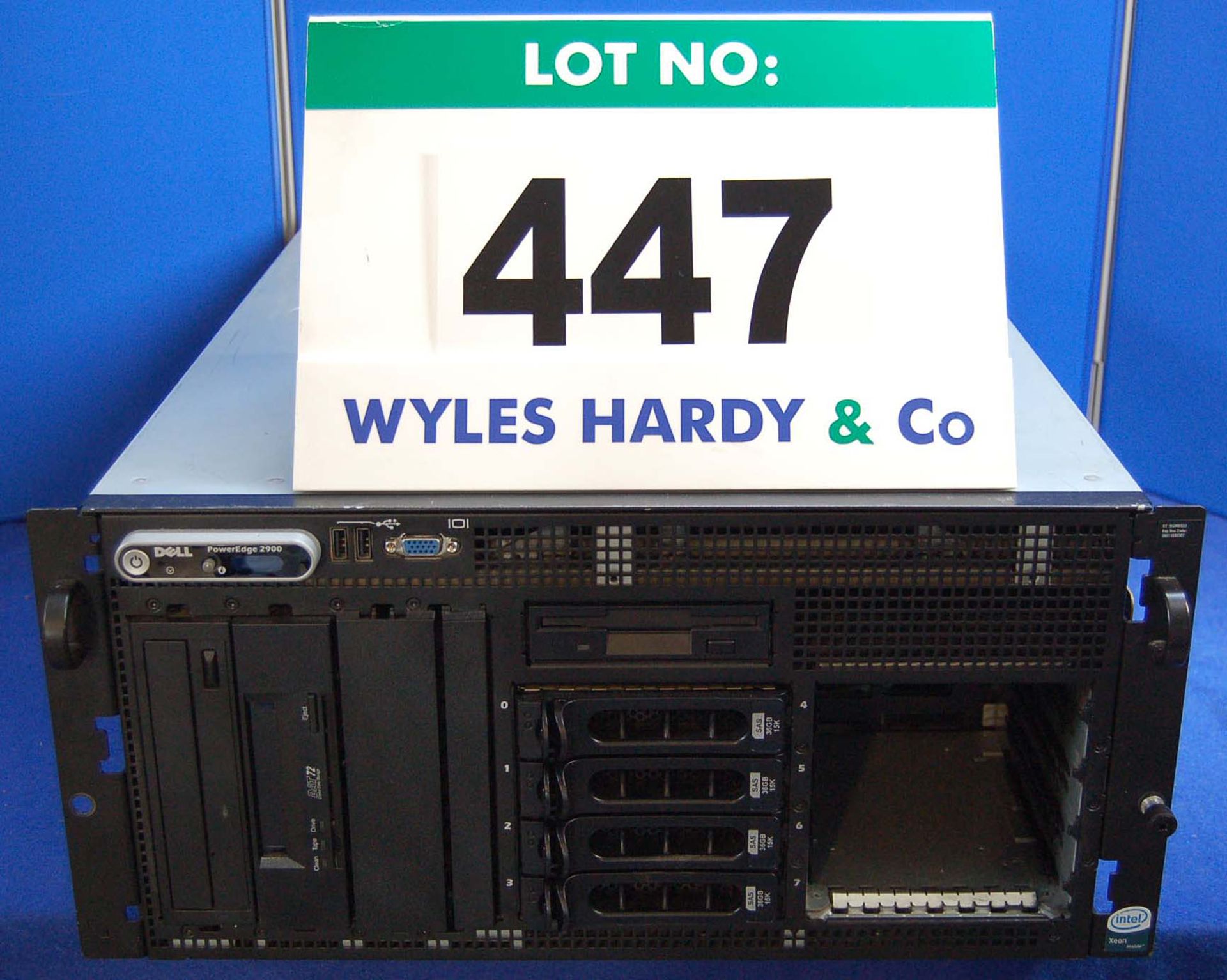 A DELL PowerEdge 2900 4U Rack Server with Twin INTEL Dual Core 3.2Ghz Processors, 12.0GB Memory 3.