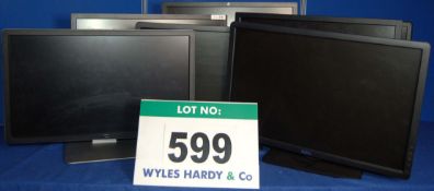 Seven DELL 22 inch Wide/Flat Screen HD Displays