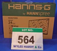 A HANNS-G 24 inch LCD Monitor (Boxed & Unused)