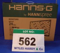 A HANNS-G 24 inch LCD Monitor (Boxed & Unused)