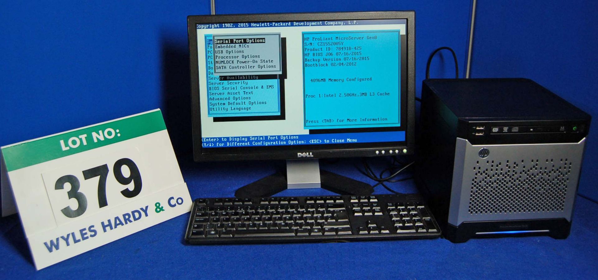 A HEWLETT PACKARD Proliant Gen 8 INTEL Pentium 2.5Ghz Dual Core Small Form Server Computer with